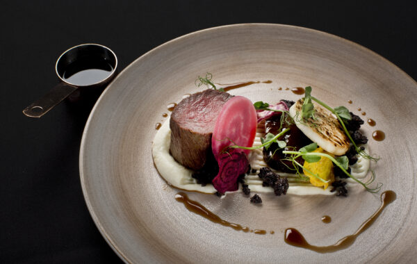 7 G3 A1779 Dinner Menu Selector 3 Venison Stornoiway Black Pudding Beetroot and Celeriac 13