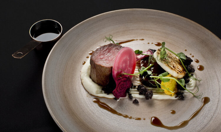 7 G3 A1779 Dinner Menu Selector 3 Venison Stornoiway Black Pudding Beetroot and Celeriac 13