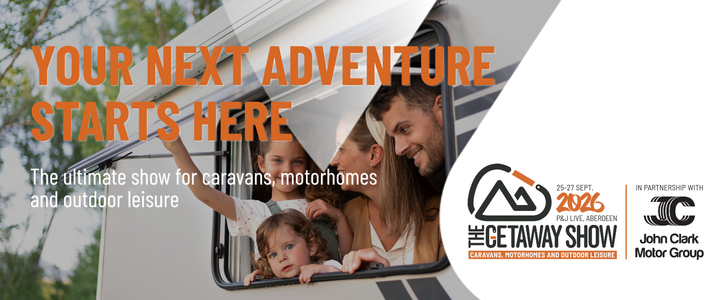 The Getaway Show Aberdeen 2026 in partnership with John Clark Motor Group